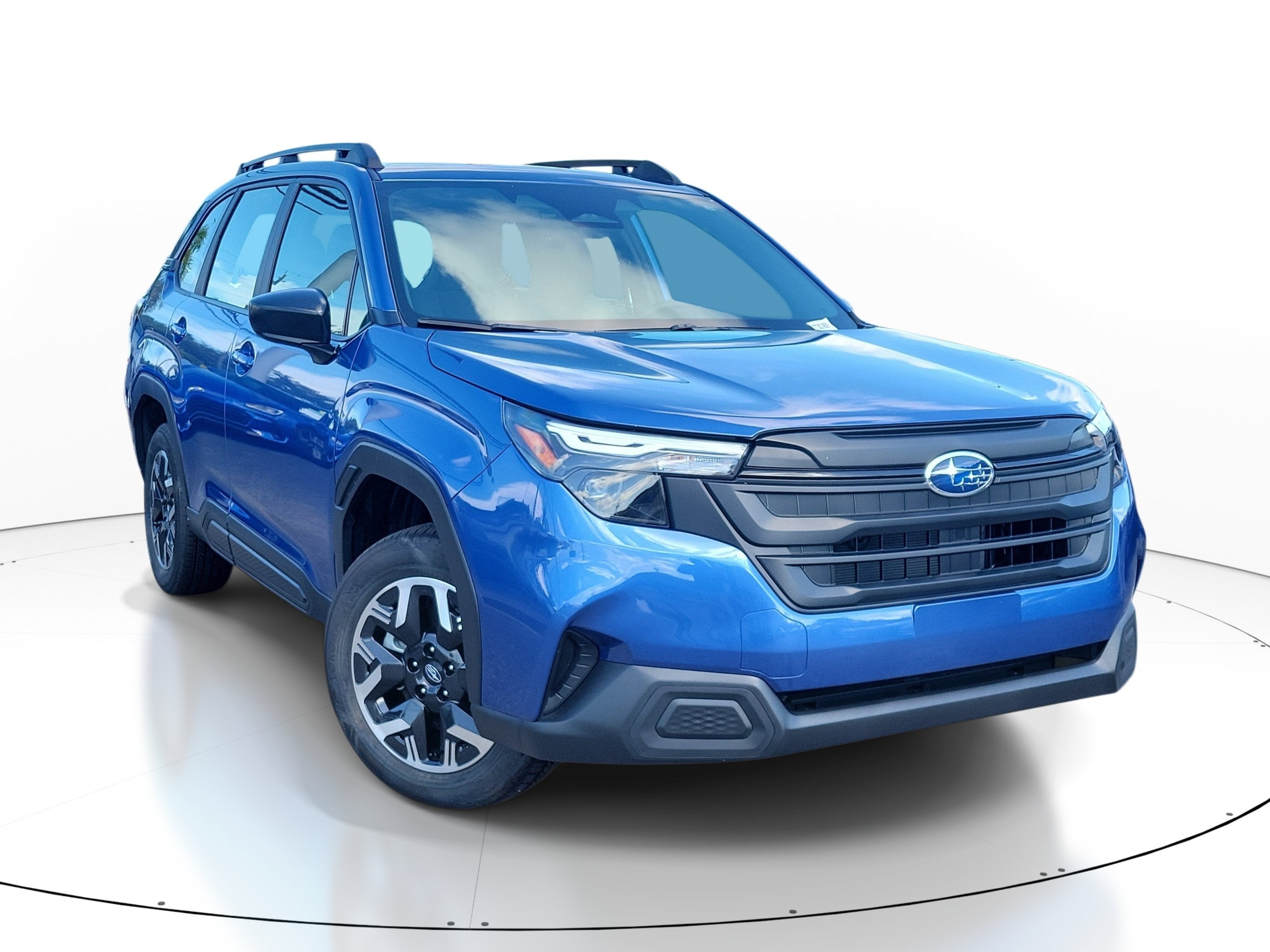 2026 Subaru Forester Sport Utility in Daybreak Blue Pearl — front three-quarter view